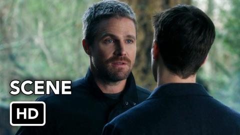 The Flash 9x09 "Oliver and Barry Team Up" Scene (HD) ft. Stephen Amell