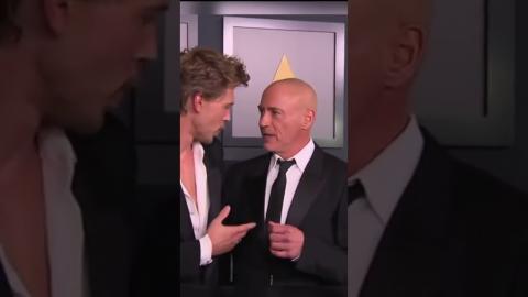 AUSTIN BUTLER & ROBERT DOWNEY JR Meet at Academy of Motion Pictures Event #shorts