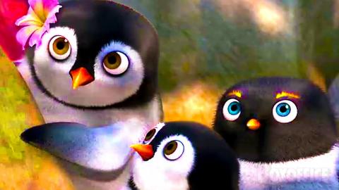 CUTE Penguins learns how to make Surfboards | Surf's Up | CLIP