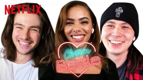 Ginny & Georgia Cast Try Pick Up Line on Each Other | Charm Battle | Netflix