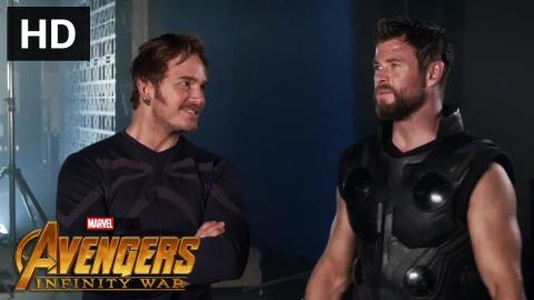 NEW INFINITY WAR FEATURETTE: Behind Scenes with Chris Pratt, Chris Hemsworth & more Avengers Family