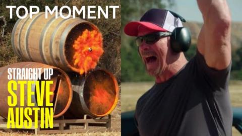 Steve Austin And Joel McHale Have Grenade Shooting Battle | Straight Up Steve Austin | USA Network