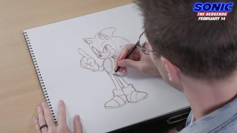 Sonic The Hedgehog (2020) - How To Draw Sonic - Paramount Pictures