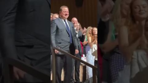 BRENDAN FRASER in tears during the standing ovation for  THE WHALE