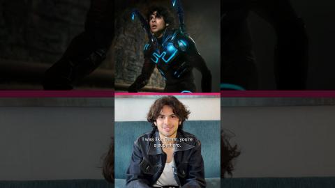 Xolo Maridueña’s favorite part of his #BlueBeetle costume. ????⚡️ #Shorts