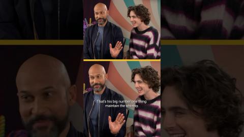 No matter WHAT ... maintain the whimsy. ✍️ #Wonka #KeeganMichaelKey #TimotheeChalamet #Shorts