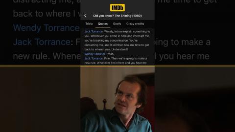 From #Script to Screen: #JackNicholson from 'The Shining' ????️ #Shorts #IMDb