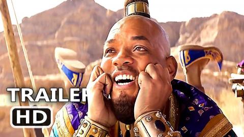 ALADDIN "Happy Genie" Trailer (NEW 2019) Will Smith, Disney Movie HD