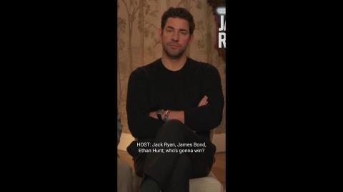 John Krasinski Reveals Who Would Win in a Fight Between Jack Ryan, James Bond, & Ethan Hunt #Shorts