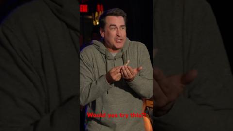Rob Riggle is trying s**t on a shingle, would you try it too? ???? #barmageddon #shorts
