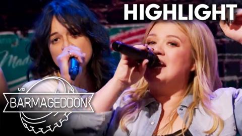 Kelly Clarkson and Michelle Rodriguez Take Karaoke To The Next Level! | Barmageddon (S2 E1) | USA