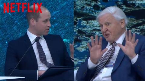 HRH Prince William interviews Sir David Attenborough at Davos Main Stage | Our Planet | Netflix