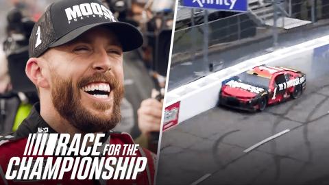 EXCLUSIVE: Ross Chastain Celebrates Crazy Wall Ride | Race for the Championship S1 E10 | USA Network