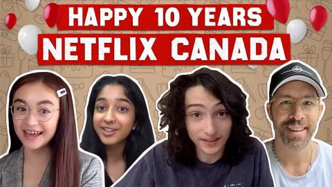 Finn Wolfhard,  Ryan Reynolds, and More Celebrate 10 Years of Netflix Canada