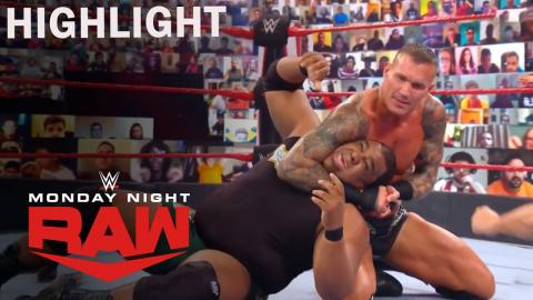 WWE Raw 9/7/20 HIGHLIGHT | Drew McIntyre Spoils Keith Lee And Randy Orton's Match | on USA Network
