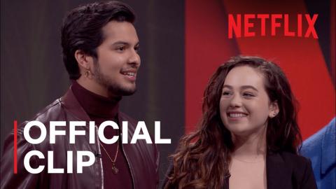 The Netflix Afterparty | Mary And Xolo From Cobra Kai Talk Awkward First Kisses | Netflix