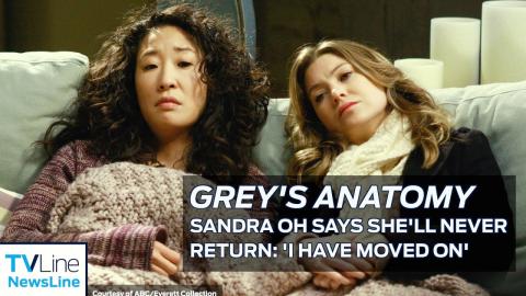 'Grey's Anatomy': Sandra Oh Says She'll Never Return--"I Have Moved On" | NewsLine
