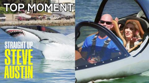 Steve Austin Joyrides in Dolphin Boat With Charlotte Flair | Straight Up Steve Austin | USA Network
