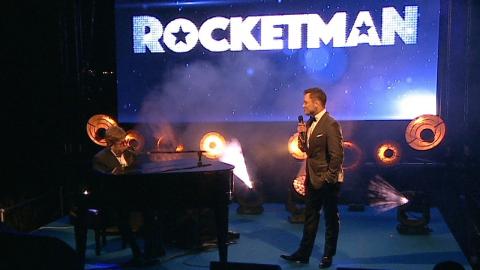 Elton John & Taron Egerton Surprise Performance - Rocketman Cannes Gala Party