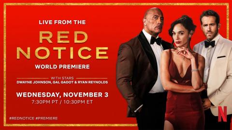 Live with the cast of Red Notice from the World Premiere