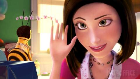 Is this bee flirting with a person? | Funny Scene | Bee Movie | CLIP