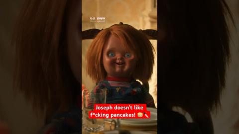 Sorry Mr. Pres, Joseph wants Swedish meatballs for breakfast ???? #Chucky #shorts #highlights #lol