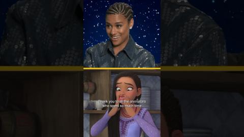 #ArianaDeBose & #ChrisPine share how their new #Disney characters look like them. #Wish #Shorts
