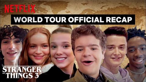 Stranger Things 3 Cast World Tour - Best Moments | Netflix