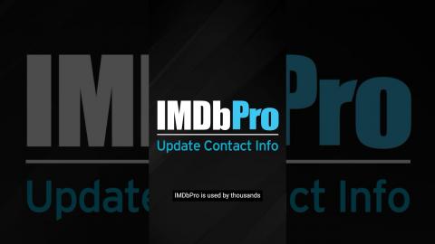 #IMDbPro Tutorials | How to Update Your Contact Info #Shorts #IMDb