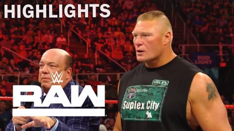 WWE Raw 5/20/2019 Highlight | Seth Rollins And Kofi Kingston Confront Brock Lesnar | on USA Network