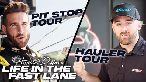 Touring a NASCAR Hauler & Live Action Pit Stop | Austin Dillon's Life In The Fast Lane | USA Network