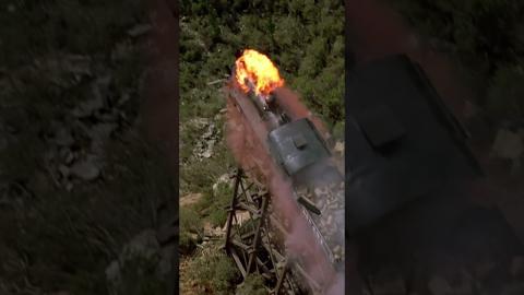 Train Explosion ????#BacktotheFuturePartIII #Shorts