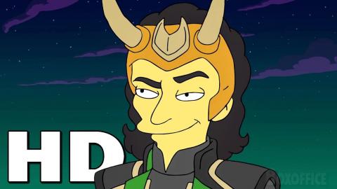 THE SIMPSONS "Loki is Banished to Springfield" Clip (2021)