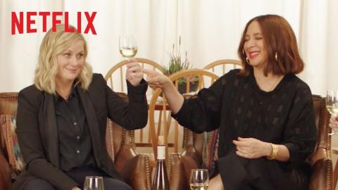 The Cast of Wine Country Sample Wines of the World | Netflix