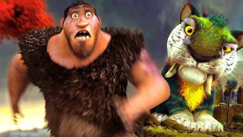 Grug rescues Chunky the Sabertooth Tiger ???????? | The Croods | CLIP ???? 4K