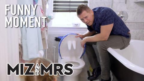 Miz & Mrs | Mike's Unique Way Of Potty Training Monroe | S2 Ep13 | on USA Network