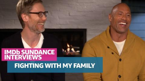 Dwayne Johnson and Stephen Merchant Bond Over WrestleMania and 'Fighting with My Family'