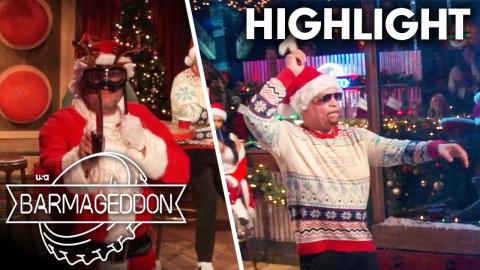 Blake Shelton & Ice-T Compete in "Merry Axe-Mas" | Barmageddon | USA Network