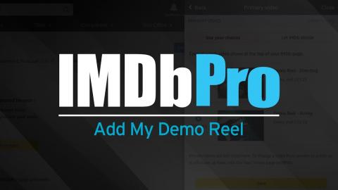 IMDbPro Tutorial | How to Add Your Demo Reel on IMDbPro