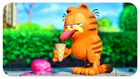 "Garfield drops his ice cream" THE GARFIELD MOVIE TV Spot (2024)