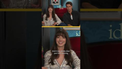 #AnneHathaway talks the moment she knew #NicholasGalitzine was perfect for the movie. #Shorts