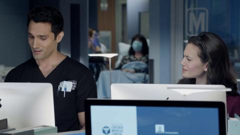 Chicago Med 6x03 — Natalie/Crockett Flirting